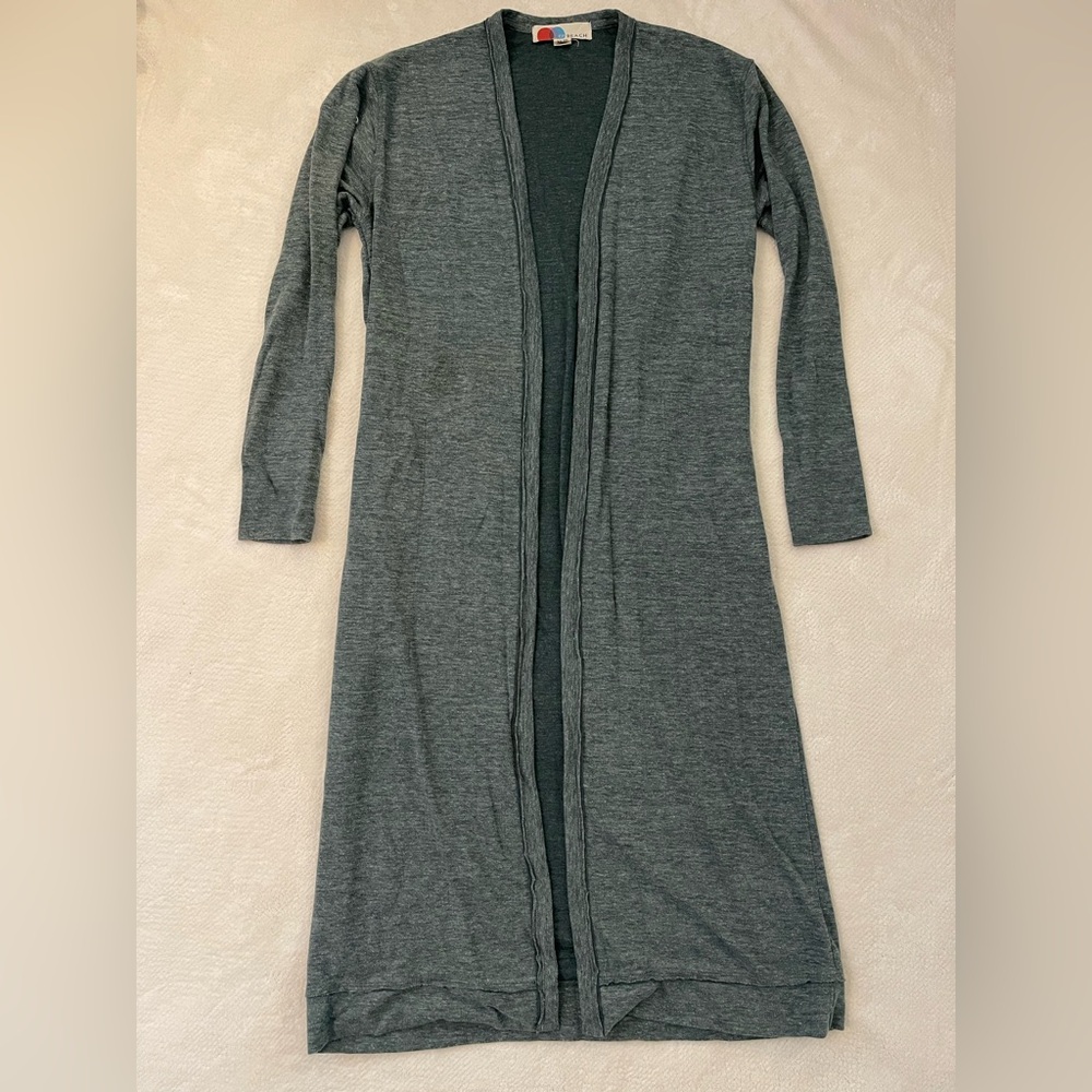 Free People Beach Long Light Blue Cardigan Size XS